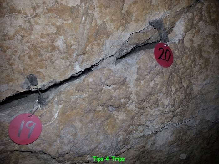 The safety tags used to check the Yanchep caves