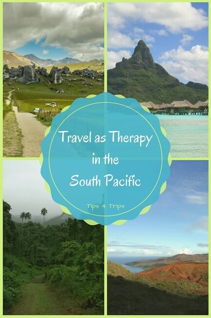 Five destinations in the South Pacific where you can travel and find therapy on holiday.