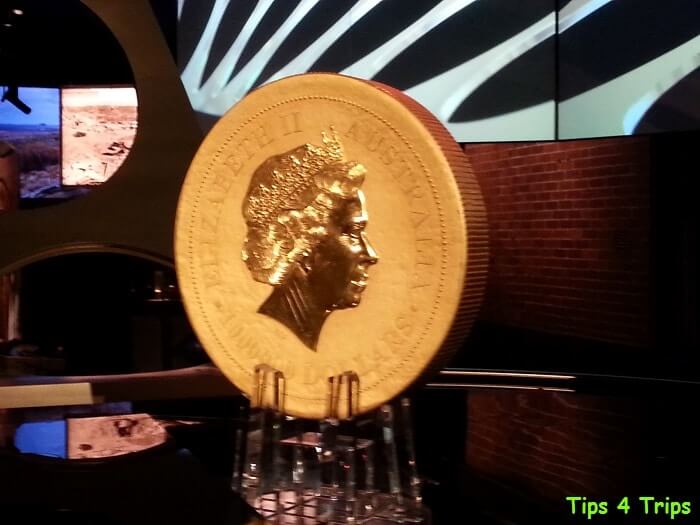 The kangaroo Coin seen during a Perth Mint Tour