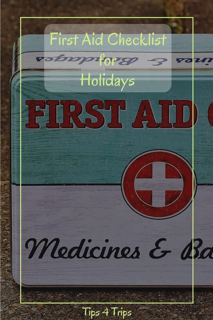 First aid medical case to place a DIY travel medical kit