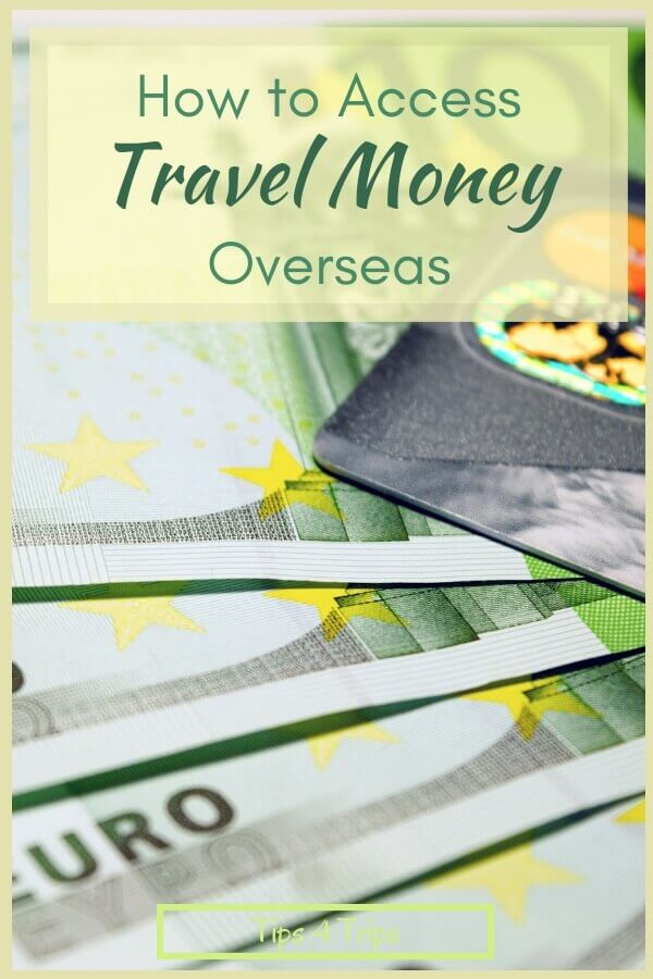 Euro notes and credit card to access when travel overseas
