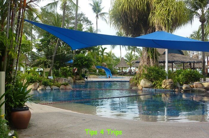 The family friendly facilities at the Goldens sands Hotel Penang, malaysia on Batu Ferringhi beach.