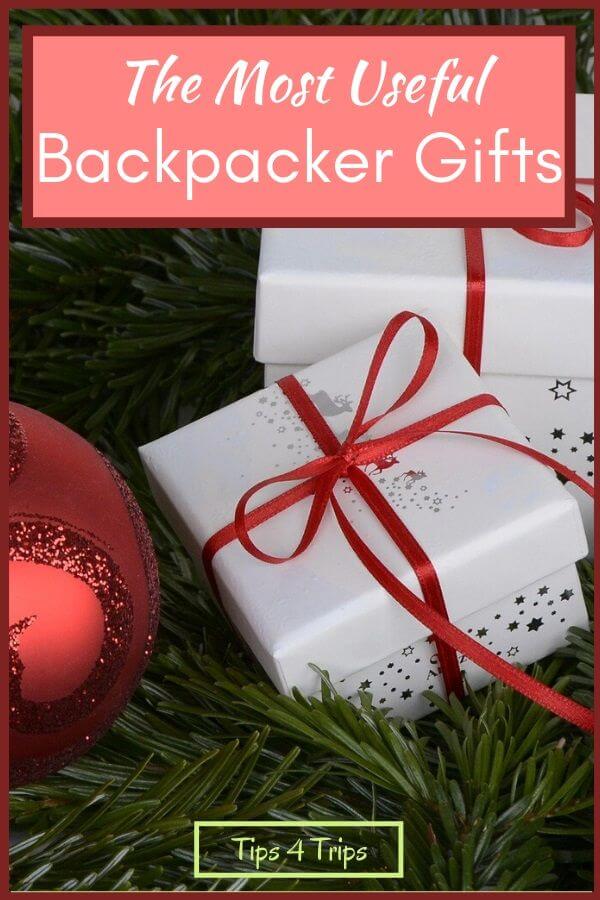 gifts for the backpacker under the tree