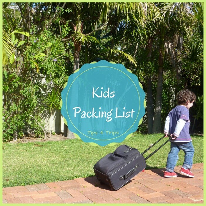 travel packing for kids to add to your family vacation checklist