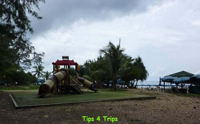 Playgrounds on karon beach make it one of the best family beaches in Phuket