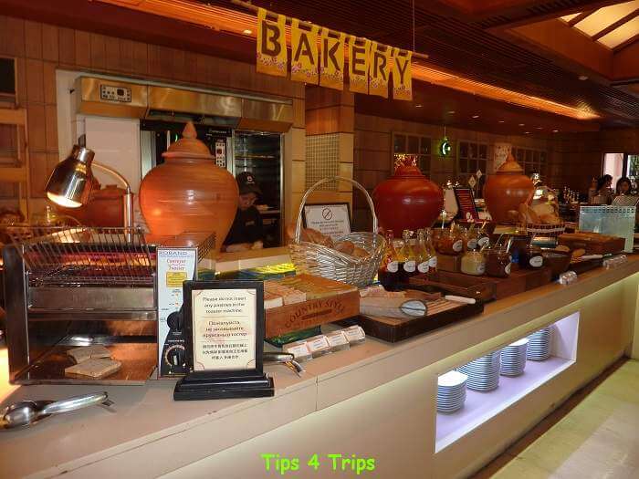 The bakery section of the Cove breakfast buffet at Grand Centara Phuket
