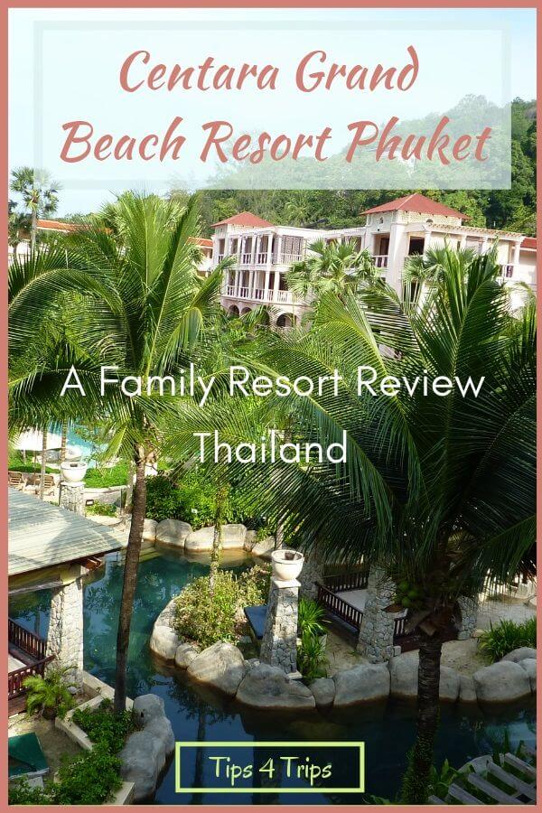 Looking across the lazy river pool at the centara grand Phuket Resort