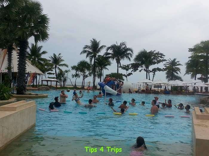 organised activities in the main pool at Centara Phuket on Karon Beach