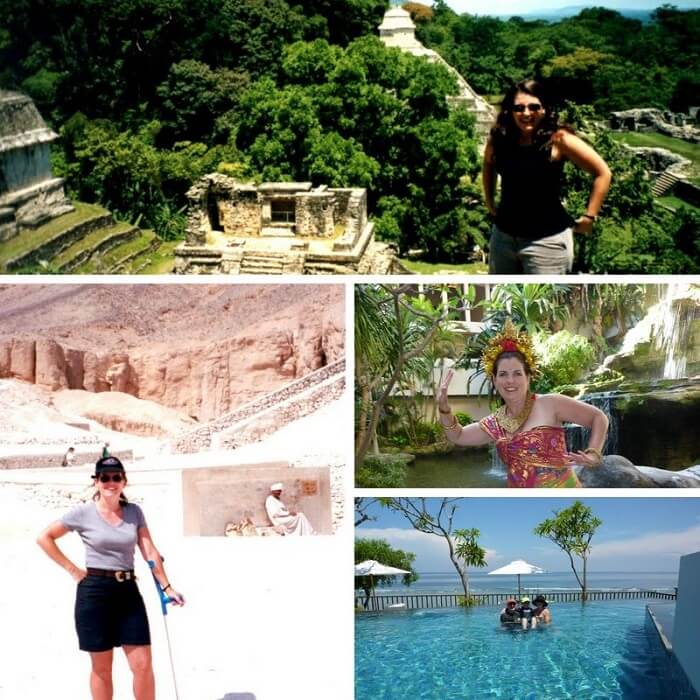 Sally in Mexico, Egypt and Bali