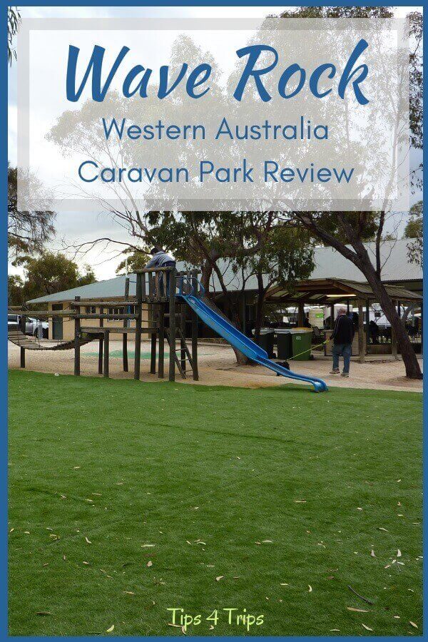 The palyground at the Wave Rock Carvan park one of three accommodations in Hyden, Western Australia