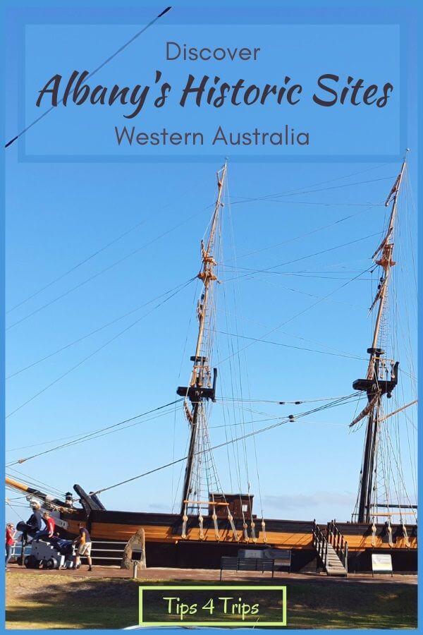 A replica of the brig Amity sailing boat in Albany Western Australia