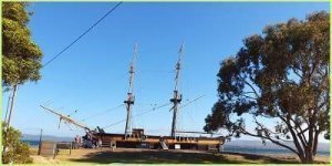 The Brig Amity replica sailing boat in Albany