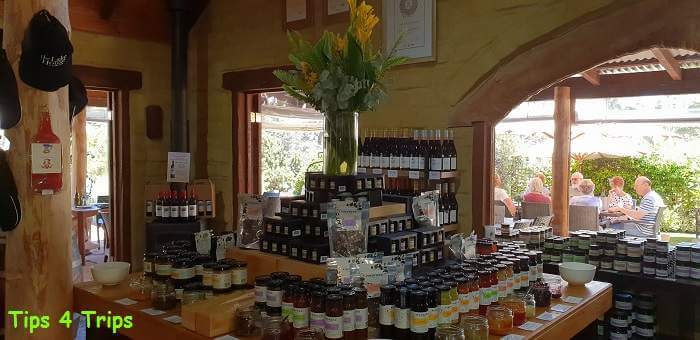 A full range of preserves and condiments at The Lake House Demark WA