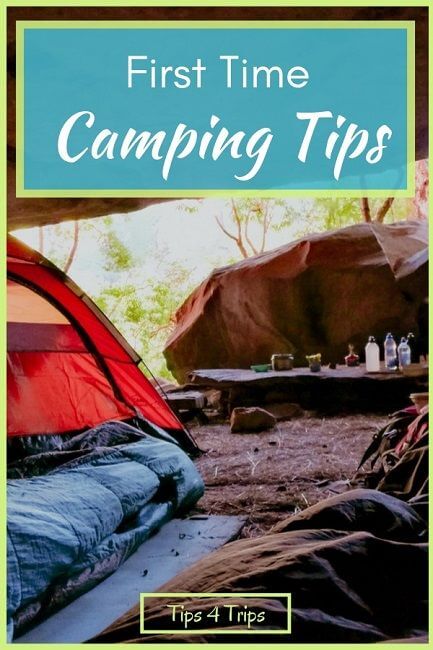 Camping tent and accessories in the bush