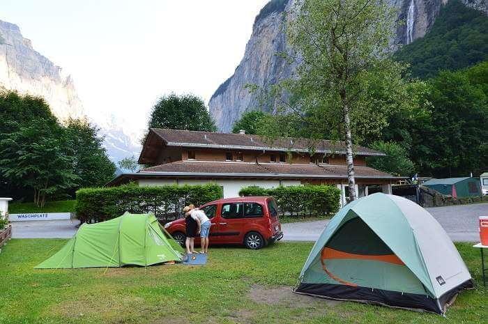tents at campsite