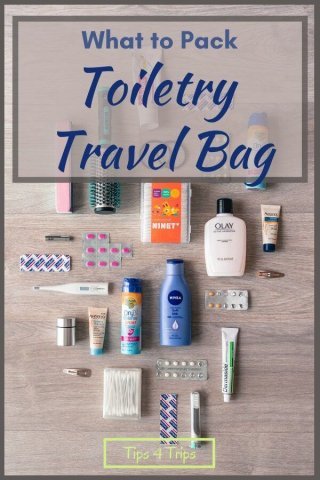 toiletries travel bag list