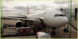 The Qantas A330 I reviewed in economy class