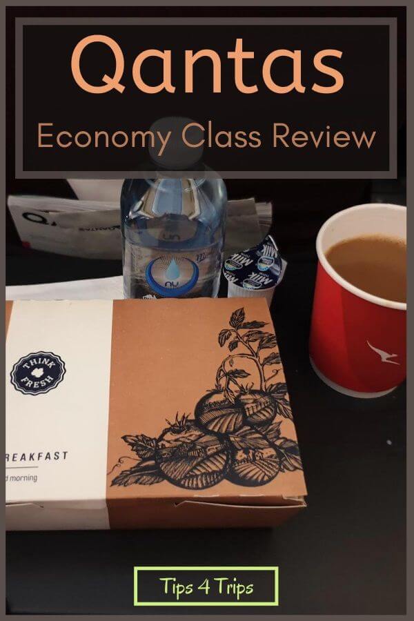 A Qantas A330 inflight meal review for economy class