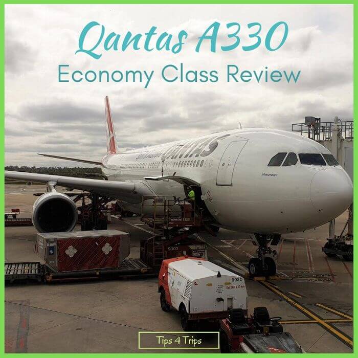 The plane I flew on for this Qantas A330 economy review