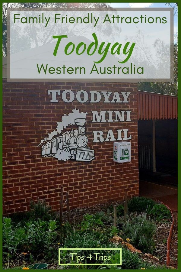 the front of the family friendly Toodyay attraction - the Miniature railway