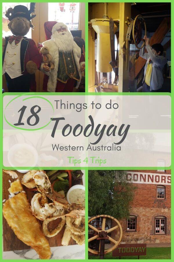 four image Pinterest collage of things to do in Toodyay