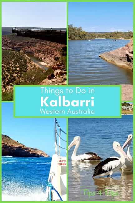 four image pinterest collage of things to do in Kalbarri