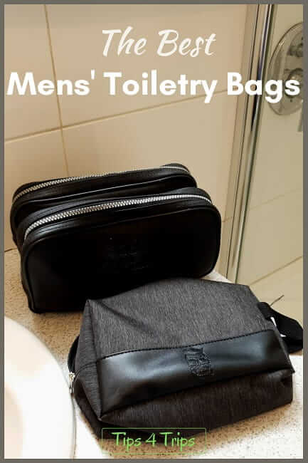 two black waterproof men's toiletry bags