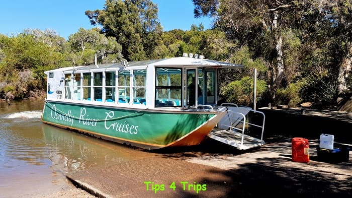 donnelly river cruise boat at jetty