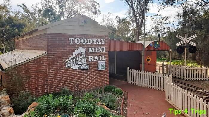 the entrance to the miniture railway in Toodyay