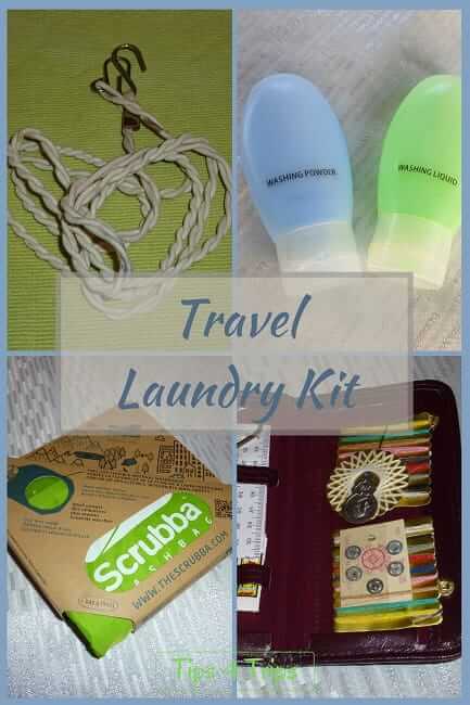 travel laundry kit items