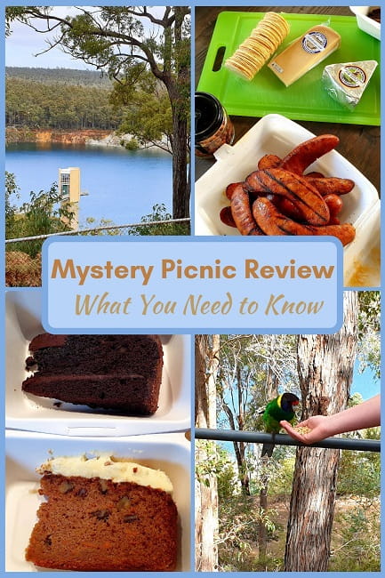 four image collage of an Amazing Co Mystery Picnic Review